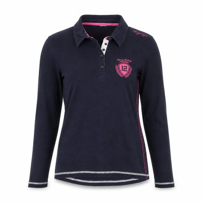 Womens UK Size 12 Preworn Blue Basic Polo