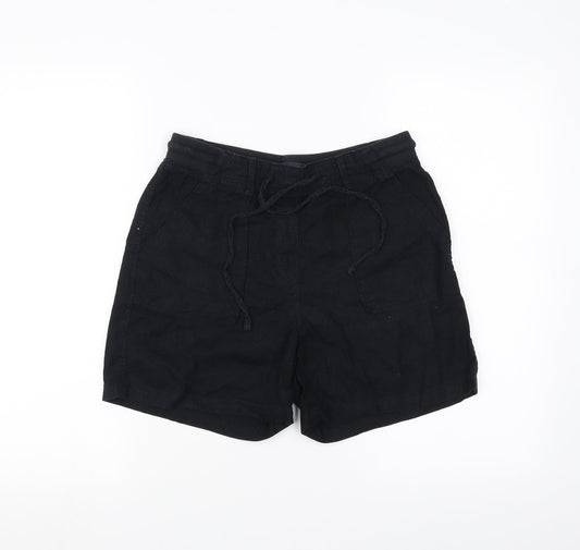 Marks and Spencer Womens Black   Sweat Shorts Size 8