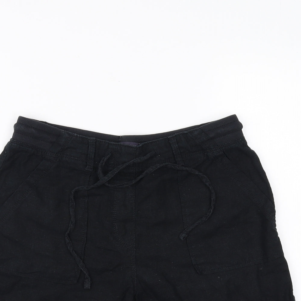 Marks and Spencer Womens Black   Sweat Shorts Size 8