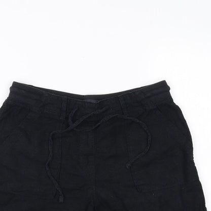 Marks and Spencer Womens Black   Sweat Shorts Size 8