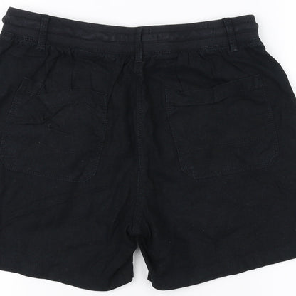 Marks and Spencer Womens Black   Sweat Shorts Size 8