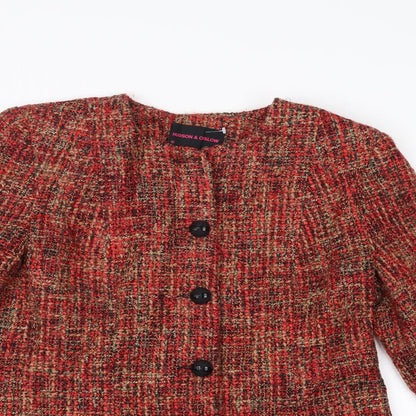 Womens UK Size 10 Hudson & Onslow Red Jacket