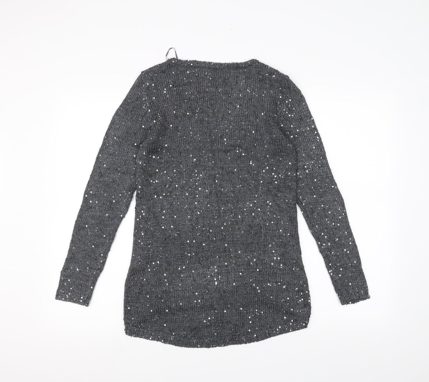 Zara Knit Womens Grey  Knit Pullover Jumper Size S