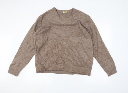Marks and Spencer Mens Brown  Knit Pullover Jumper Size L
