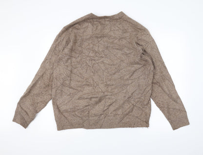 Marks and Spencer Mens Brown  Knit Pullover Jumper Size L