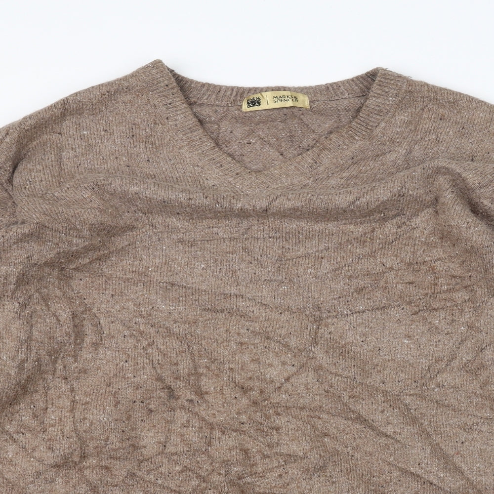 Marks and Spencer Mens Brown  Knit Pullover Jumper Size L