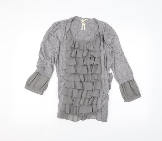 Womens UK Size 10 NEXT Grey Basic T-Shirt