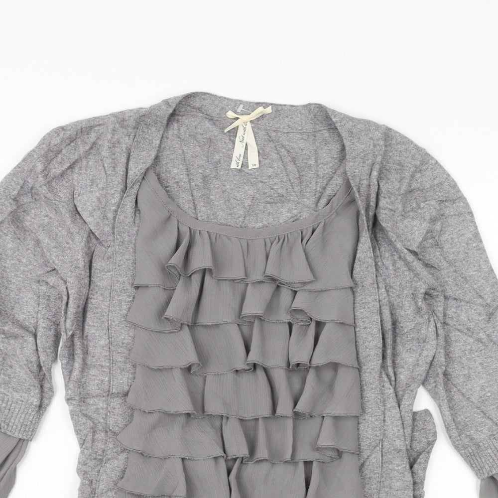 Womens UK Size 10 NEXT Grey Basic T-Shirt