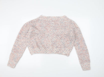 Made with love Womens White  Knit Pullover Jumper Size XL