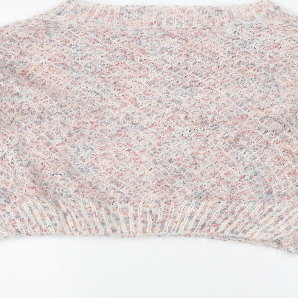 Made with love Womens White  Knit Pullover Jumper Size XL