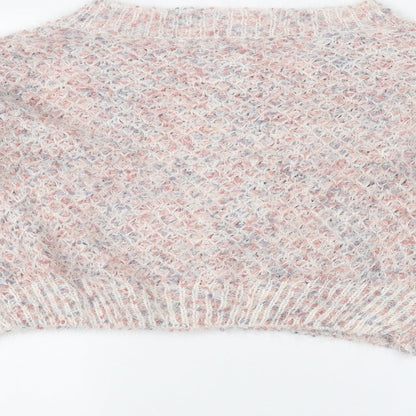 Made with love Womens White  Knit Pullover Jumper Size XL