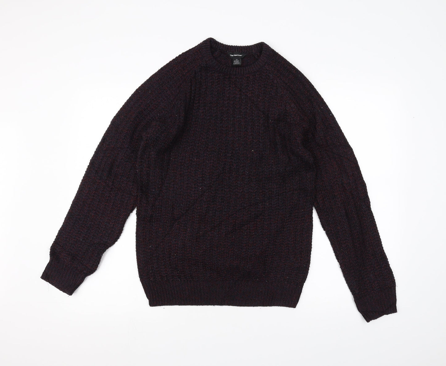 Cedar Wood State Mens Red  Knit Pullover Jumper Size XS