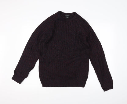 Cedar Wood State Mens Red  Knit Pullover Jumper Size XS