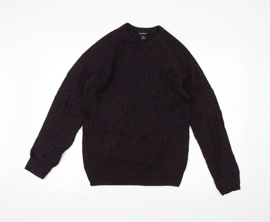 Cedar Wood State Mens Red  Knit Pullover Jumper Size XS