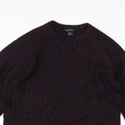 Cedar Wood State Mens Red  Knit Pullover Jumper Size XS