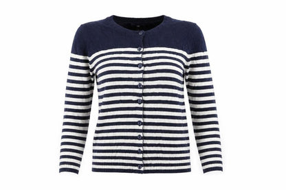 Gap Womens Blue Striped  Cardigan Jumper Size XS