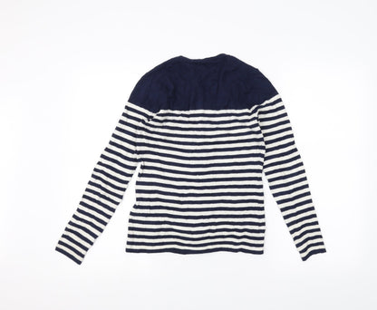 Gap Womens Blue Striped  Cardigan Jumper Size XS