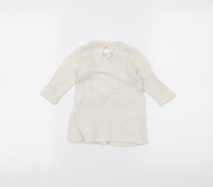 Matalan Baby White   Pullover Jumper Size 3-6 Months