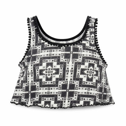 Topshop Womens Multicoloured Geometric  Basic Tank Size 6