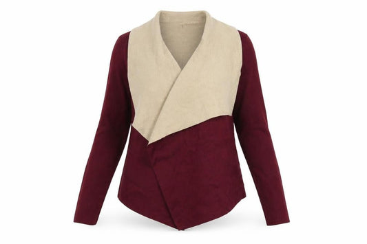 Primark Womens Red  Knit Wrap Jumper Size XS