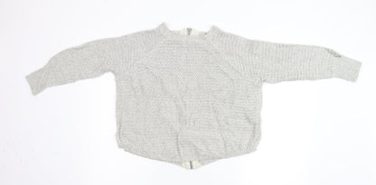 Golddigga Womens Grey  Knit Full Zip Jumper Size 8