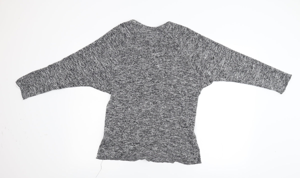 Legend Womens Grey  Knit Pullover Jumper Size M  - Batwing