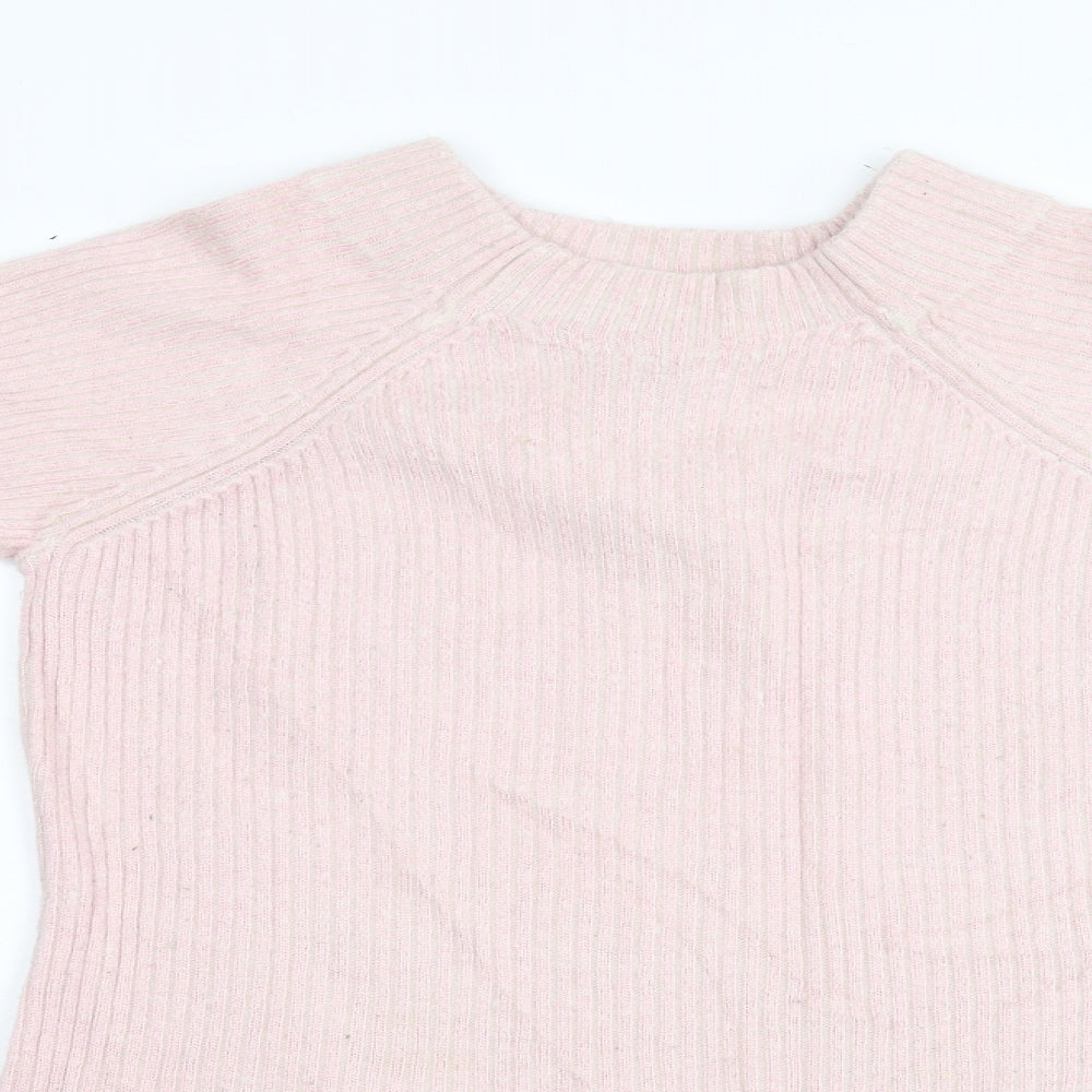 H&M Womens Pink  Knit Pullover Jumper Size M