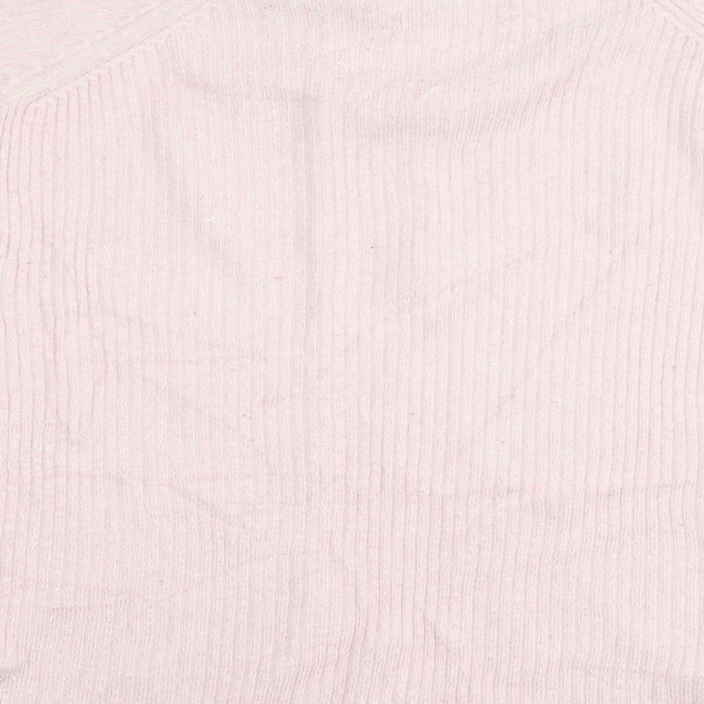 H&M Womens Pink  Knit Pullover Jumper Size M