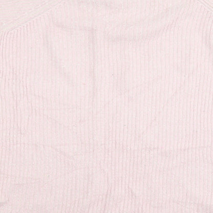 H&M Womens Pink  Knit Pullover Jumper Size M