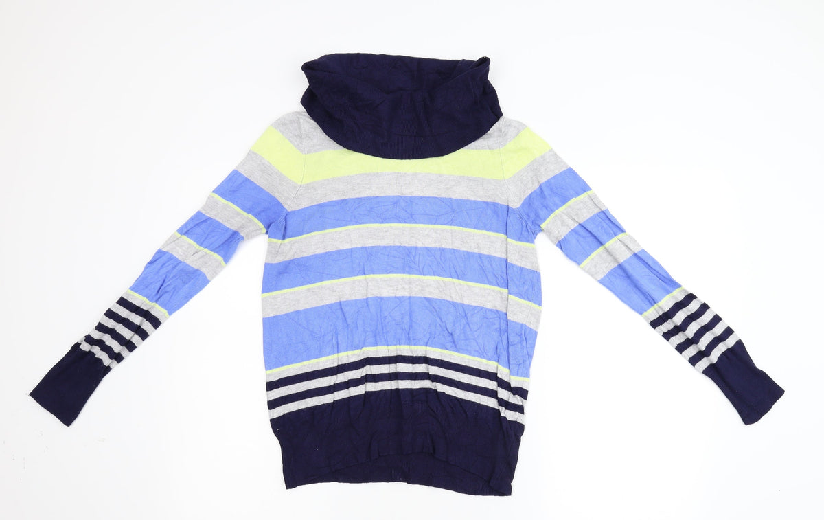 Marks & Spencer Womens Multicoloured Striped Knit Pullover Jumper Size M