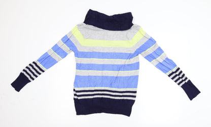 Marks & Spencer Womens Multicoloured Striped Knit Pullover Jumper Size M