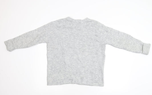 Primark Womens Grey  Knit Pullover Jumper Size S