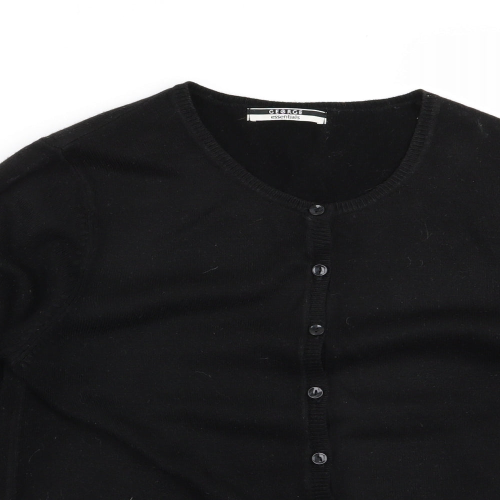 Preworn Womens Black   Cape Jumper Size 10