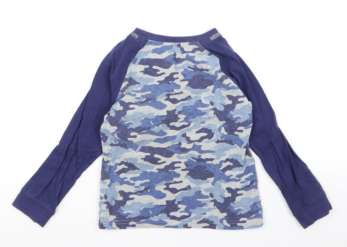 Tu Boys Blue Camouflage  Basic T-Shirt Size 6 Years