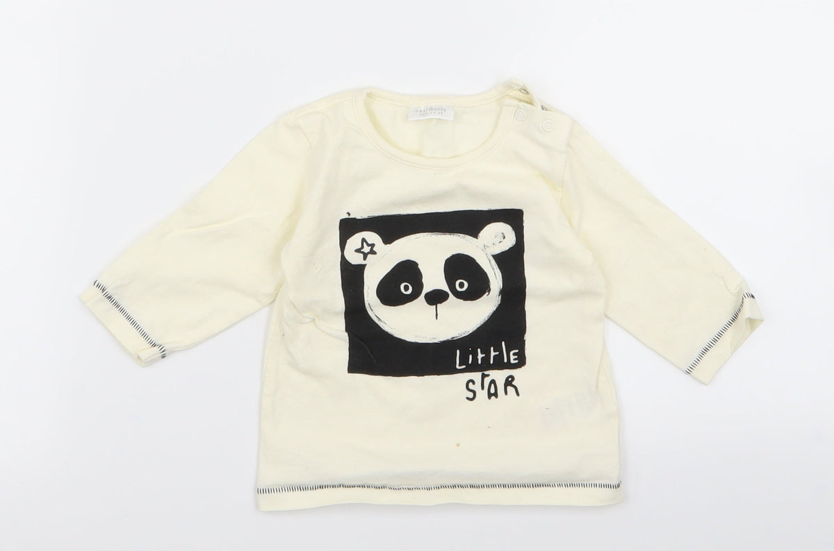 Next Baby White   Basic T-Shirt Size 3-6 Months