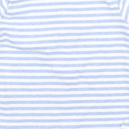 F&F Baby Blue Striped  Basic T-Shirt Size 12 Months