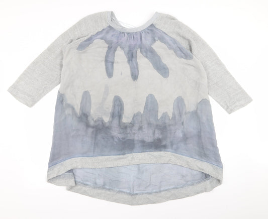 Womens UK Size L Klass Grey Basic T-Shirt