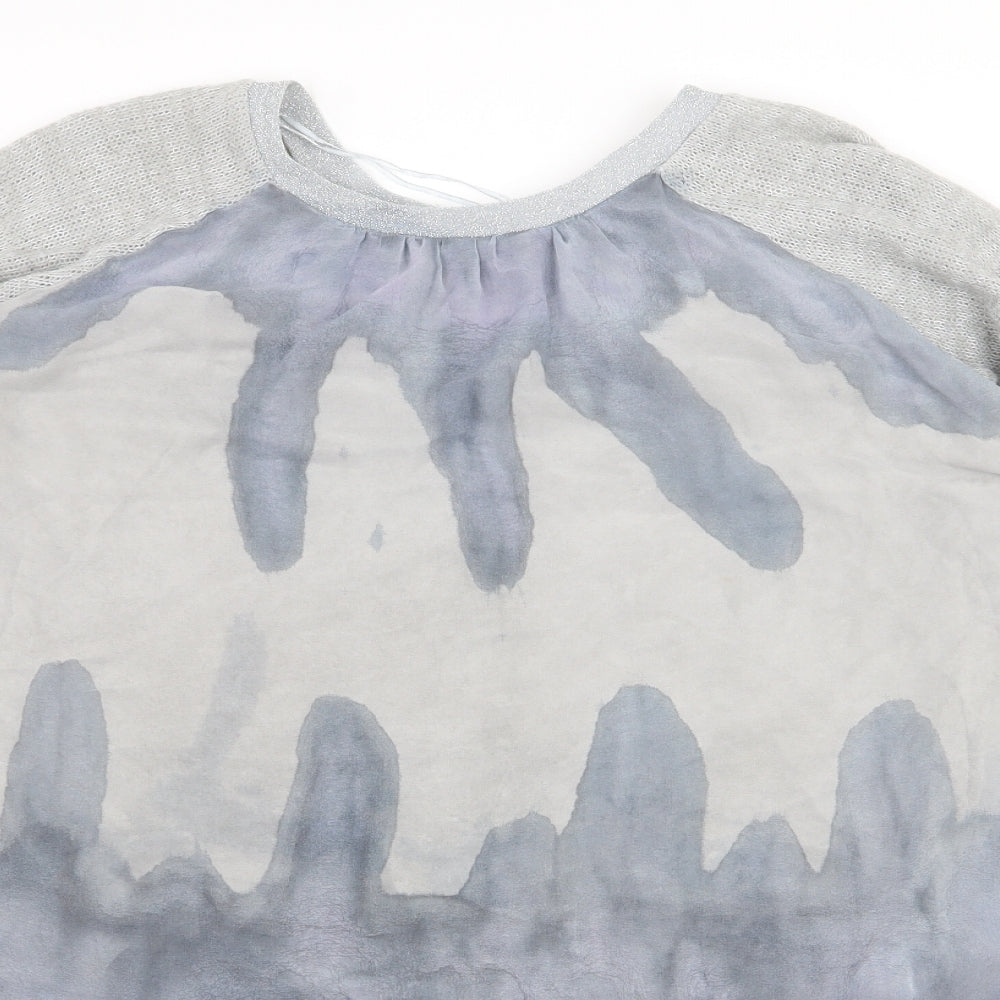 Womens UK Size L Klass Grey Basic T-Shirt