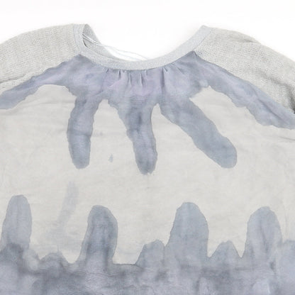 Womens UK Size L Klass Grey Basic T-Shirt