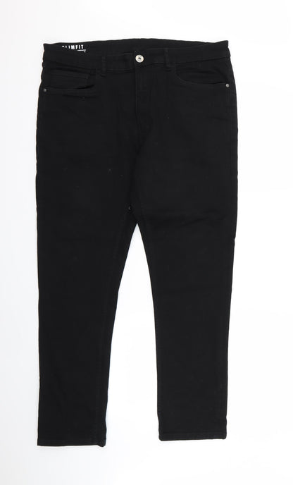 Womens UK Size 38 Preworn Regular Fit Jegging Black Jeans