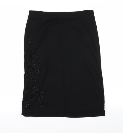 Dorothy Perkins Womens Black  Rayon Straight & Pencil Set Size 12