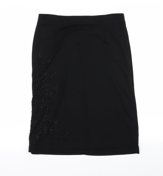 Dorothy Perkins Womens Black  Rayon Straight & Pencil Set Size 12