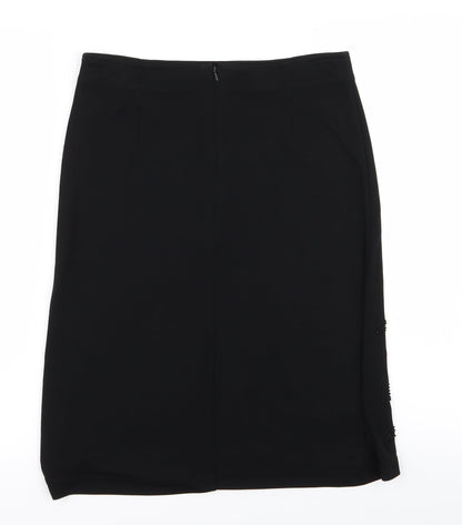 Dorothy Perkins Womens Black  Rayon Straight & Pencil Set Size 12