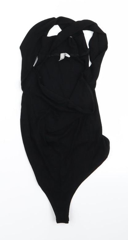 BLA Womens Black  Ramie Playsuit One-Piece Size 12