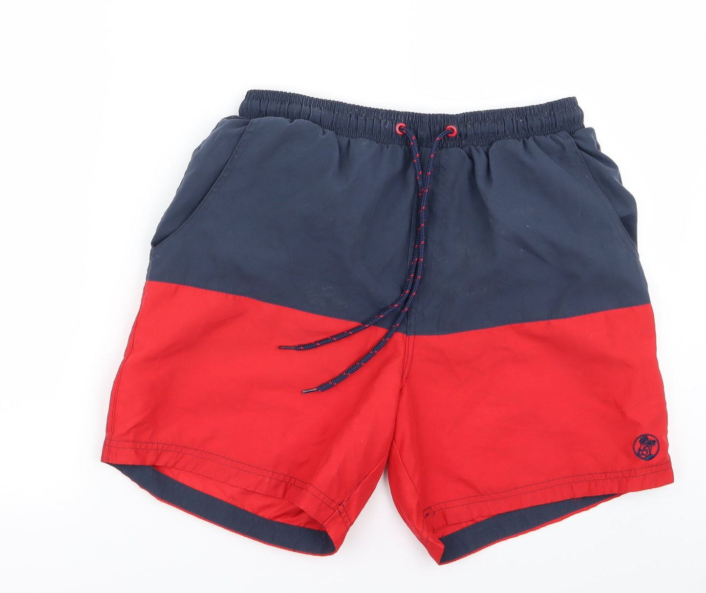 EAST Womens Multicoloured Striped  Athletic Shorts Size M - v