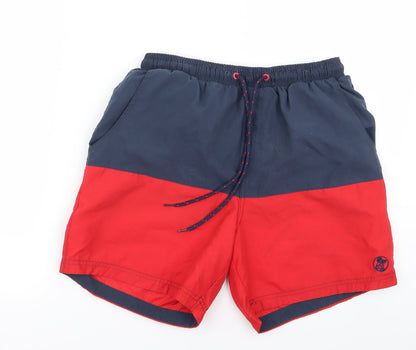 EAST Womens Multicoloured Striped  Athletic Shorts Size M - v