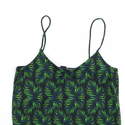 Primark Womens Green Floral  Basic Blouse Size 6