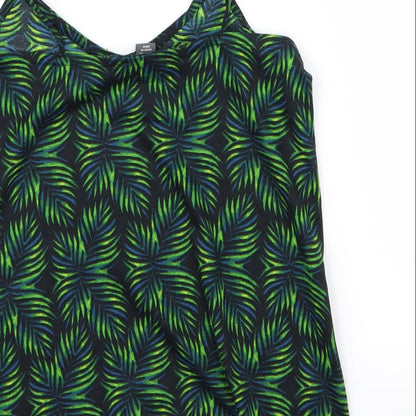 Primark Womens Green Floral  Basic Blouse Size 6