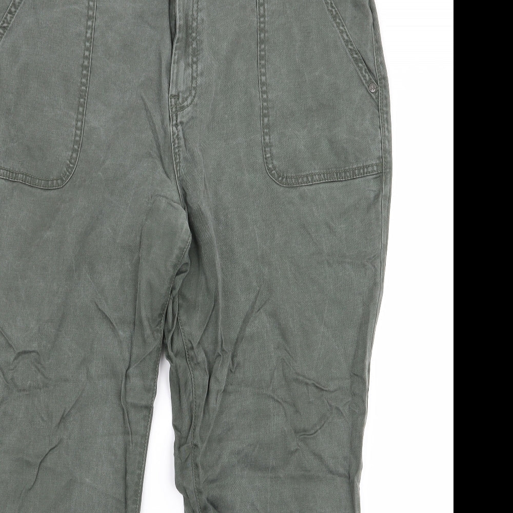 indigo` Womens Green   Cargo Trousers Size 40 L24 in