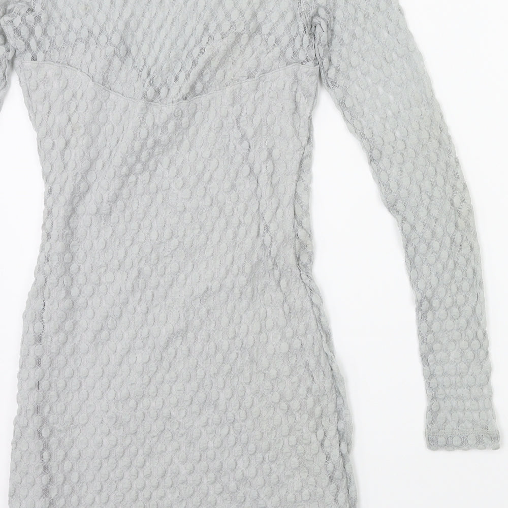 Motel Rocks Womens Grey  Lace Bodycon  Size 12
